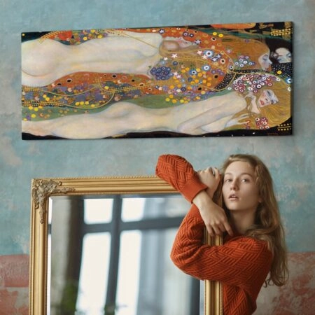 Πίνακας σε καμβά KLIMT-WATER SERPENTS II