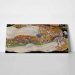 Πίνακας σε καμβά KLIMT-WATER SERPENTS II