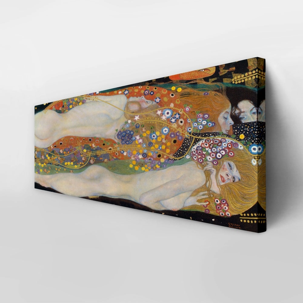 Πίνακας σε καμβά KLIMT-WATER SERPENTS II