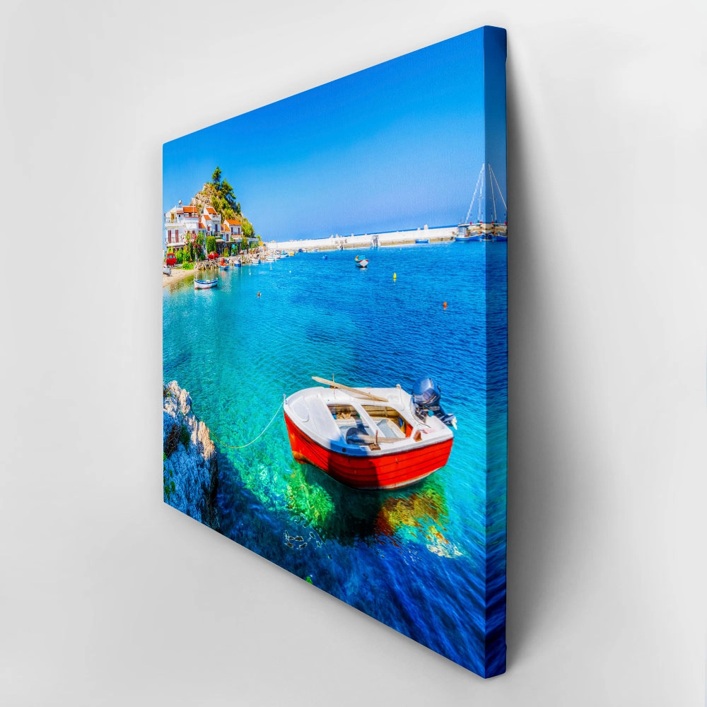 Πινακας σε καμβά KOKKARI SAMOS 8