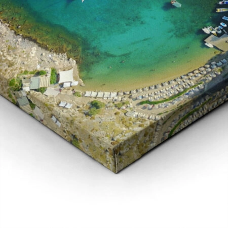 Πινακας σε καμβά LINDOS BEACH RHODES - Πινακες σε καμβα Sticky 1