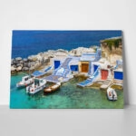 Πινακας σε καμβά MILOS FISHING BOATS