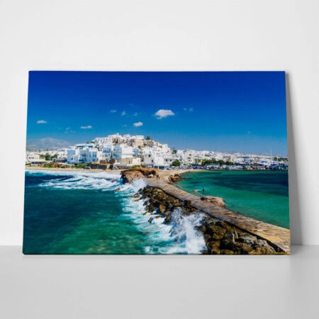 Πινακας σε καμβά NAXOS WAVES 2 - Νησια