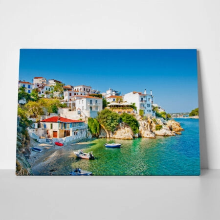 Πινακας σε καμβά OLD SKIATHOS - Νησια