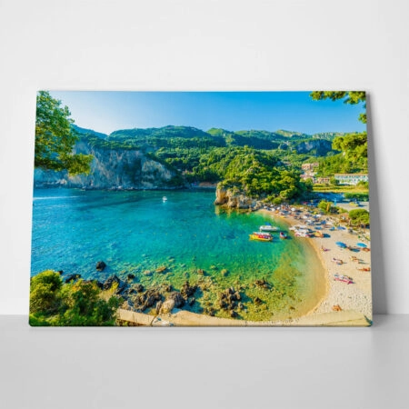 Πινακας σε καμβά PALEOKASTRITSA CORFU 3