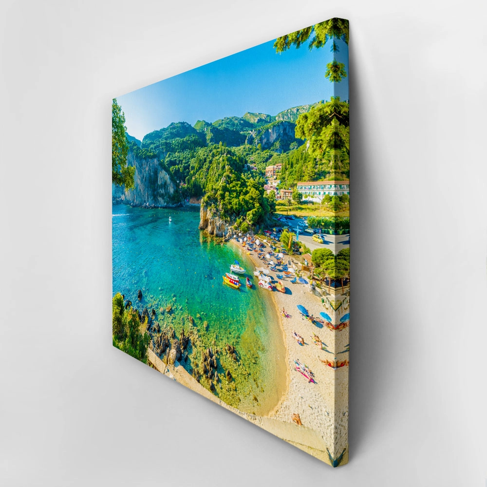 Πινακας σε καμβά PALEOKASTRITSA CORFU 3