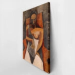 Πινακας σε καμβά PICASSO - WOMAN WITH A FAN