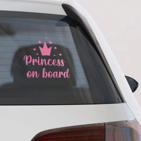 Αυτοκολλητο Αυτοκινητου PRINCESS ON BOARD