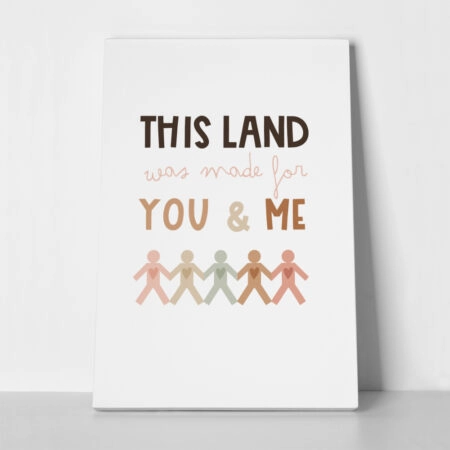 Πινακας σε καμβά THIS LAND - Παιδικοι και set Sticky 1