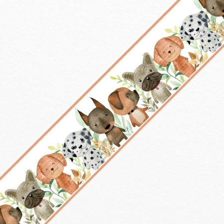 Μπορντούρα τοίχου WATERCOLOR DOGS - Παιδικες μπορντουρες Sticky 1