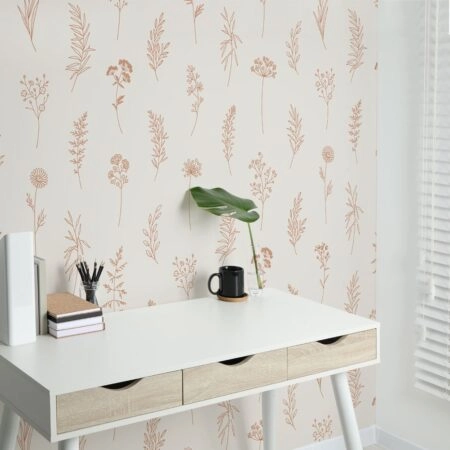 Αυτοκόλλητη Ταπετσαρία τοίχου WILDFLOWERS PATTERN - Floral - Λουλουδια Sticky 1