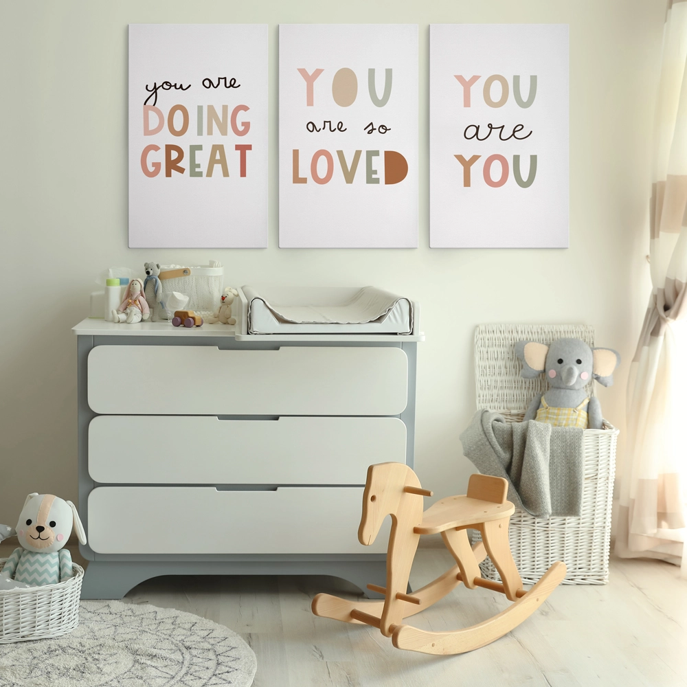 Σετ Τριπτυχος Πινακας σε καμβά YOU ARE QUOTES