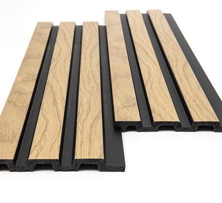 Διακοσμητικό panel τοίχου με 3D πηχακια F4 PIANO πλατος 12.2cm x υψος 2.90m NAT.OAK/BLACK - Πανελ τοίχου με 3D πηχάκια Sticky 1