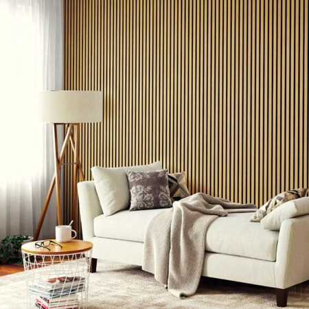 Διακοσμητικό panel τοίχου με 3D πηχακια F4 RESIDENCE πλατος 12.2cm x υψος 2.90m NAT.OAK/BLACK - Πανελ τοίχου με 3D πηχάκια Sticky 5