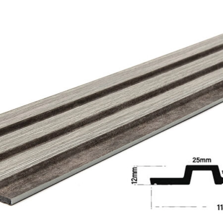 Διακοσμητικό panel τοίχου με 3D πηχακια 02/116 PIANO πλατος 12.2cm x υψος 2.90m GREY OAK/RUST - Πανελ τοίχου με 3D πηχάκια Sticky 3