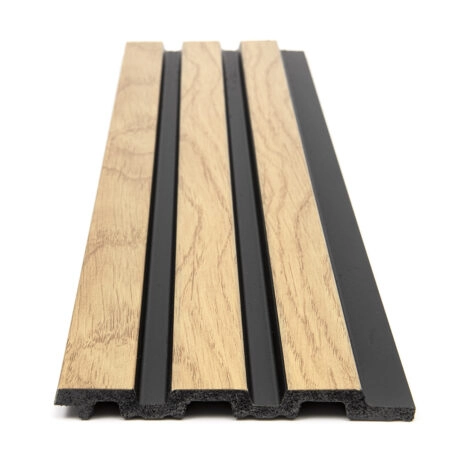Διακοσμητικό panel τοίχου με 3D πηχακια F4 PIANO πλατος 12.2cm x υψος 2.90m NAT.OAK/BLACK - Πανελ τοίχου με 3D πηχάκια Sticky 2