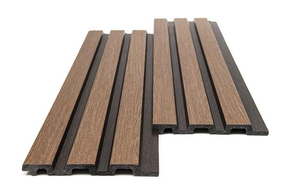 Διακοσμητικό panel τοίχου με 3D πηχακια 11 PIANO πλατος 12.2cm x υψος 2.90m GOLDEN OAK/D.BROWN