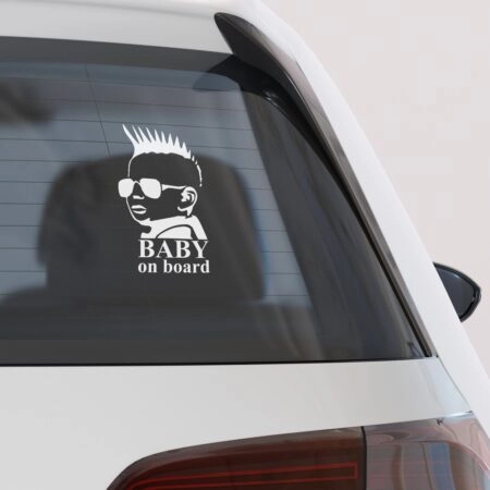 Αυτοκολλητο Αυτοκινητου BABY PUNK ON BOARD
