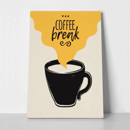 Πινακας σε καμβά COFFEE BREAK - Food and Drink Sticky 1