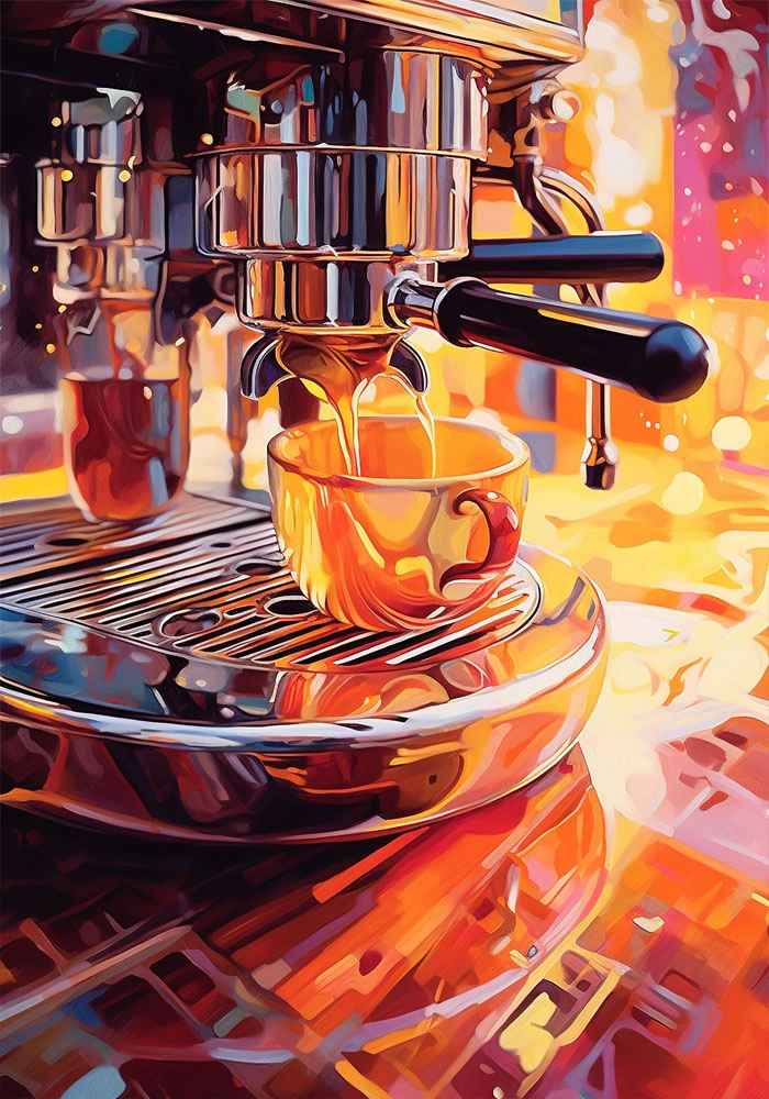 Πινακας σε καμβά COFFEE MAKING