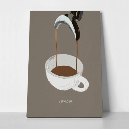 Πινακας σε καμβά ESPRESSO - Food and Drink Sticky 1