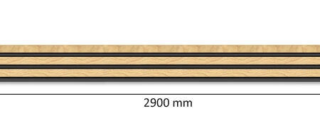 Διακοσμητικό panel τοίχου με 3D πηχακια F4 PIANO πλατος 12.2cm x υψος 2.90m NAT.OAK/BLACK - Πανελ τοίχου με 3D πηχάκια Sticky 7