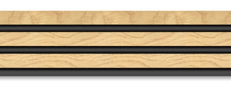 Διακοσμητικό panel τοίχου με 3D πηχακια F4 PIANO πλατος 12.2cm x υψος 2.90m NAT.OAK/BLACK - Πανελ τοίχου με 3D πηχάκια Sticky 8