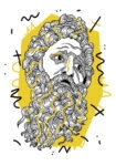 Πινακας σε καμβά GEOMETRIC YELLOW ZEUS