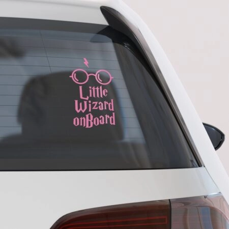 Αυτοκολλητο Αυτοκινητου LITTLE WIZARD ON BOARD - Αυτοκόλλητα Baby on board Sticky 1