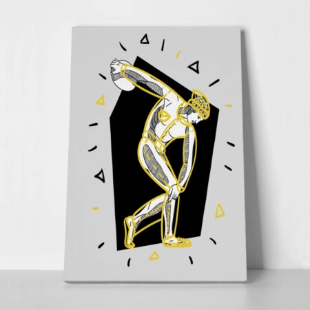Πινακας σε καμβά MODERN DISCOBOLUS OF MYRON - Αξιοθεατα και Ιστορια Sticky 1