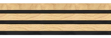 Διακοσμητικό panel τοίχου με 3D πηχακια F4 PIANO πλατος 12.2cm x υψος 2.90m NAT.OAK/BLACK - Πανελ τοίχου με 3D πηχάκια Sticky 5