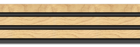 Διακοσμητικό panel τοίχου με 3D πηχακια F4 PIANO πλατος 12.2cm x υψος 2.90m NAT.OAK/BLACK - Πανελ τοίχου με 3D πηχάκια Sticky 6