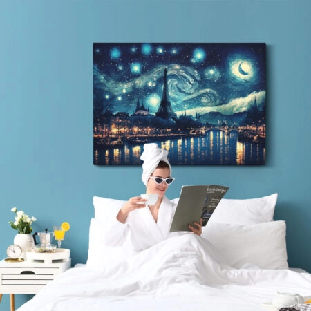 Πινακας σε καμβά STARRY NIGHT PARIS