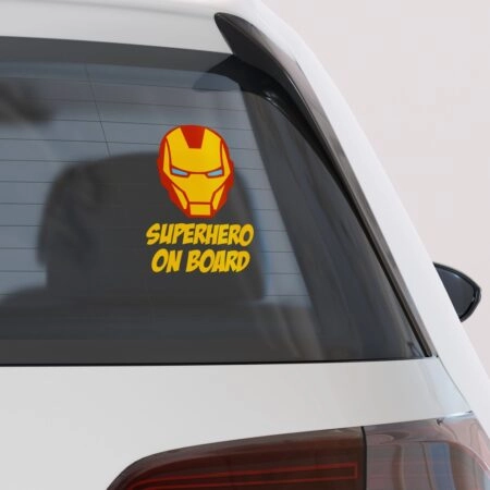Αυτοκολλητο Αυτοκινητου SUPERHERO ON BOARD 3