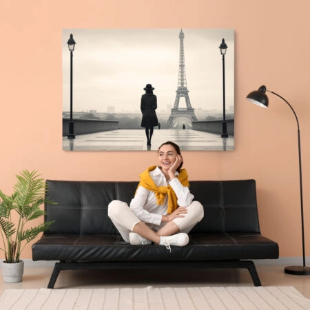 Πινακας σε καμβά WOMAN IN PARIS