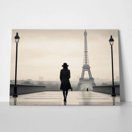 Πινακας σε καμβά WOMAN IN PARIS - Παρισι Sticky 1