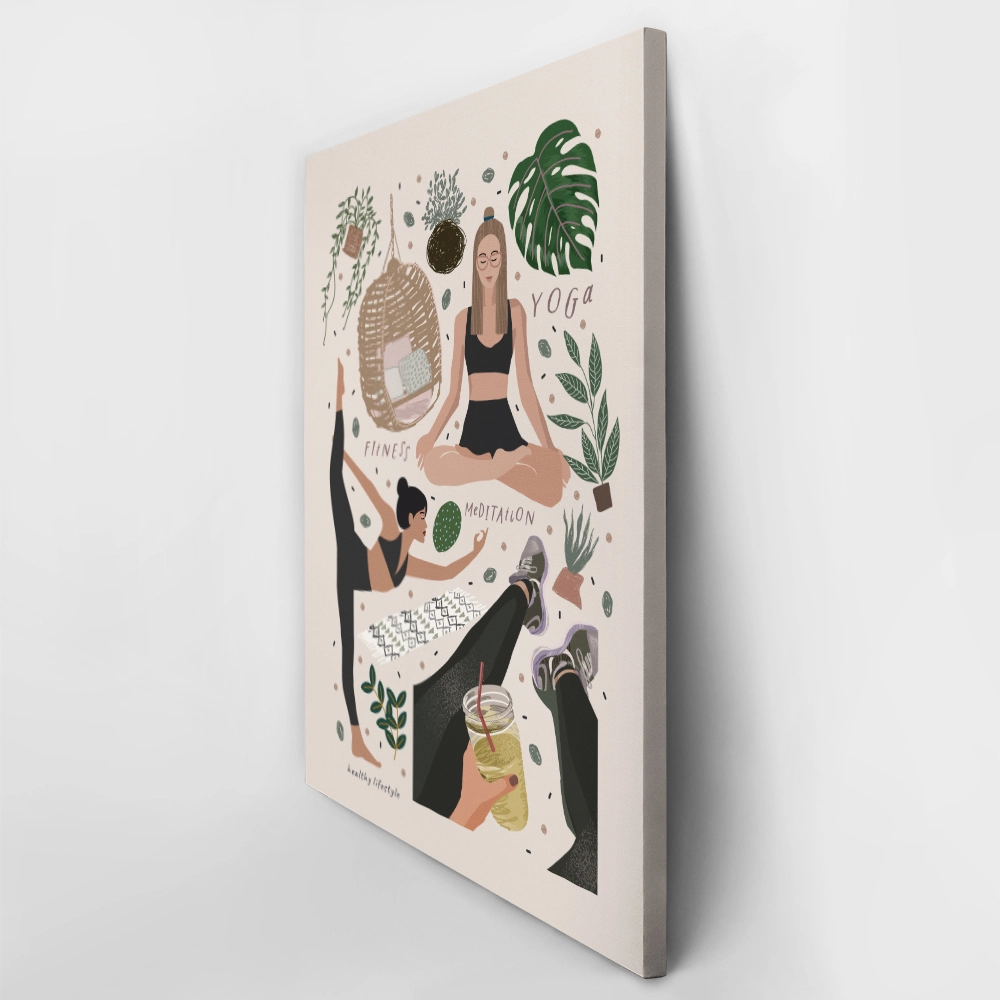 Πινακας σε καμβά YOGA LIFESTYLE