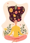 Πινακας σε καμβά YOGA LOTUS POSITION