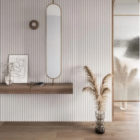 Διακοσμητικό panel τοίχου με 3D πηχακια 01 RESIDENCE πλατος 12.2cm x υψος 2.90m WHITE - Πανελ τοίχου με 3D πηχάκια Sticky 1