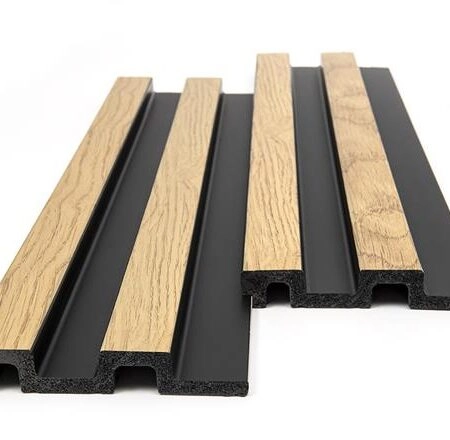 Διακοσμητικό panel τοίχου με 3D πηχακια F4 RESIDENCE πλατος 12.2cm x υψος 2.90m NAT.OAK/BLACK - Πανελ τοίχου με 3D πηχάκια Sticky 1