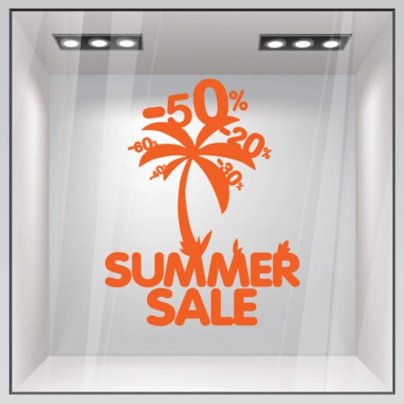 Αυτοκoλλητο Eκπτωσεων PALM SALES