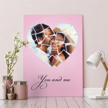 Πινακας σε καμβά POLAROID HEART