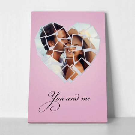 Πινακας σε καμβά POLAROID HEART - Πίνακες με δικες σου φωτογραφίες Sticky 1