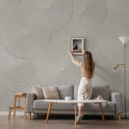 Αυτοκόλλητη Ταπετσαρία τοίχου SAND ZEN PATTERN - Απομίμηση υλικών Sticky 1