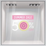 Αυτοκoλλητο Εκπτωσεων SUMMER SALE WATERMELON