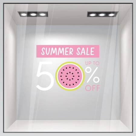 Αυτοκoλλητο Εκπτωσεων SUMMER SALE WATERMELON