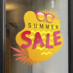 Αυτοκoλλητο Εκπτωσεων SUMMER SALE SUNGLASSES