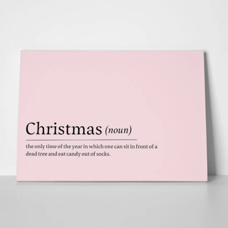 Πινακας σε καμβά CHRISTMAS NOUN - Χριστουγεννιάτικοι Πίνακες Sticky 1