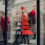 Χριστουγεννιάτικο αυτοκόλλητο HAPPY NEW YEAR TREE