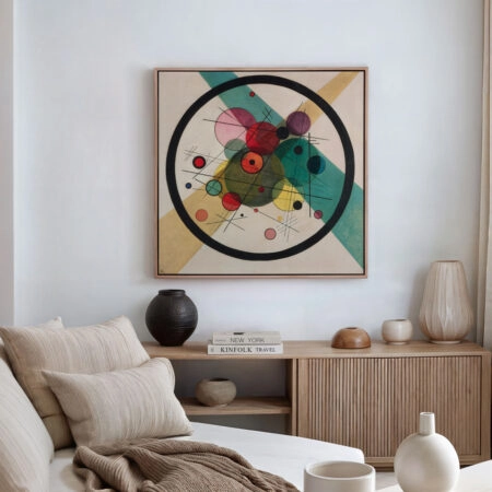 Πίνακας σε καμβά KANDINSKY - CIRCLES IN A CIRCLE - Wassily Kandinsky Sticky 1